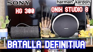 ¿Cuál es mejor SONY XG300 vs Harman Kardon ONYX 8 El que pierde se va del canal [upl. by Nanahs]