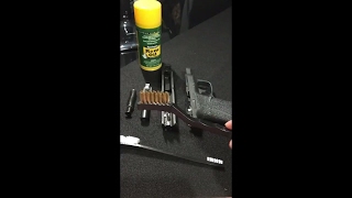 How to clean most pistols  cleaning Smith and wesson mp shield 9mm [upl. by Travers854]