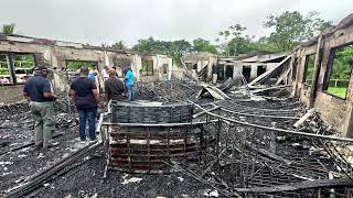 At least 19 die in school dormitory fire in Guyana [upl. by Attirb616]