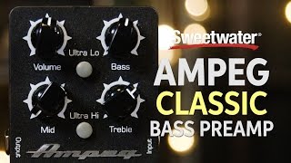 Ampeg Classic Analog Bass Preamp Pedal Demo [upl. by Paschasia]