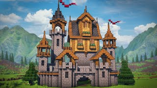 Minecraft Medieval Castle Tutorial [upl. by Nerfe]