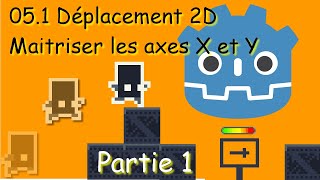 051Platformer2D Godot Déplacement 2D Maîtriser les axes X et Y Partie 1 [upl. by Nyltyak]