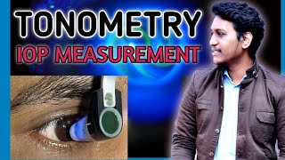 iop measurement  iop measurement with applanation tonometry  tonometry [upl. by Yran]