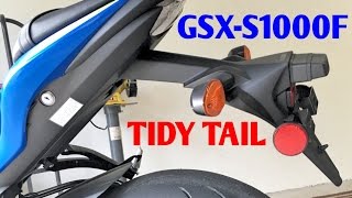 GSXS1000F Fender Eliminator Install How to install GSXS1000F Tidy Tail [upl. by Imre]