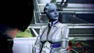 Mass Effect 3 romance guide  liara final meeting [upl. by Amocat]