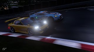 PS5 GT7 Nürburgring RE Amemiya FD3S RX7 VS Aston Martin DBR9 GT1 10 v152 [upl. by Glogau513]