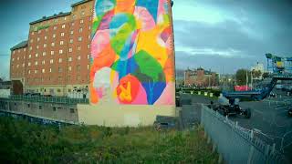 How Irelands largest mural was painted in Belfast [upl. by Cornell]