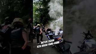 Motor Zx25r kita bakar rame rame motovlog sunmori motovlogindonesia motovlogger sunmoricheck [upl. by Ineslta563]