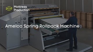 Amelco RL2000E Spring Rollpack Machine  Mattress Production [upl. by Joachim]