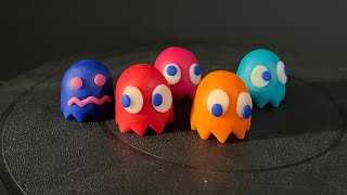 Making the PacMan Ghosts out of Clay [upl. by Estis]