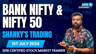 Bank Nifty50JULY 1 Live Options Trading todayBankNiftyTradingLive In 2024 Learn Trading Easy Way [upl. by Gere]