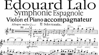 Lalo Symphonie Espagnole 2nd movement  Piano Accompaniment [upl. by Nevets]