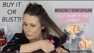 LIFE CHANGING HAIR DRYER  Revlon One Step Hair Dryer amp Styler First Impression [upl. by Ahsian]