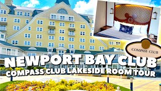 DISNEY NEWPORT BAY CLUB COMPASS CLUB LAKESIDE ROOM TOUR  See what club level has to offer [upl. by Yam]