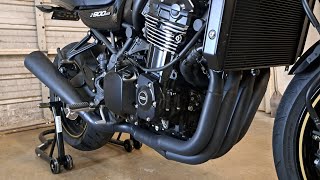 Z900RS Brocks Exhaust Install Part 2 Now With Sound Clips [upl. by Reldnahc]