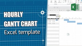 Promo Hourly Gantt Chart  Automated Excel Template Ultimate Control Over Your Project Time [upl. by Annaul]