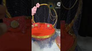 How to make Singhasan 🪑 for Laddu gopal ji laddugopal balgopal harekrishna vrindavan [upl. by Crispas]