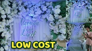 Affordable Wedding Decoration Ideas  Wedding Backdrop Design Ideas [upl. by Barris]