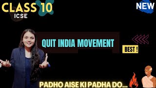 Quit India Movement ICSE Class 10  Cripps Mission and August Offer  Complete Chapter [upl. by Valeda115]