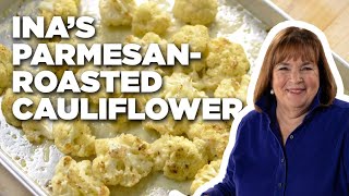 How to Make Ina’s ParmesanRoasted Cauliflower  Barefoot Contessa Cook Like a Pro  Food Network [upl. by Nonnac]