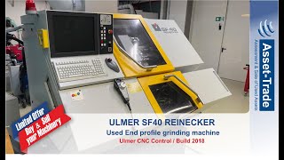 Used ULMER SF40 REINECKER End profile grinding machine from Germany [upl. by Holli]