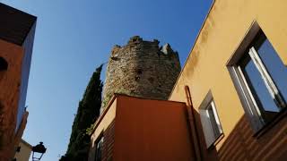 Walking tour Begur Evening Costa Brava Spain [upl. by Je]