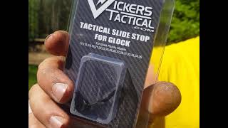 Glock Extended Slide Stop ◇ Vickers Tactical [upl. by Oyr]