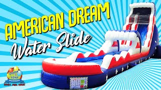 American Dream Water Slide  Giant Inflatable Water Slide in Columbia amp Lexington SC [upl. by Cordie]