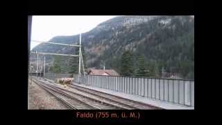 Video Fahrt mit einem Interregio der Schweizerischen Bundesbahnen SBB über die Gotthard Südrampe [upl. by Olivero]