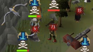 CRAWS BOW IN PVP OSRS MED LEVEL RANGE PK COMMENTARY [upl. by Eihtak]