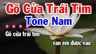 Karaoke Gõ Cửa Trái Tim Tone Nam  Dm  Nhạc Sống 2024  Karaoke Tuấn Cò [upl. by Elwina]