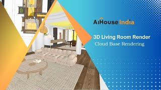 Online 3D Living Room Render  Cloud Base Rendering [upl. by Selden]