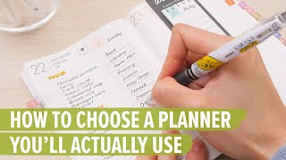 How to Choose a Planner You’ll Actually Use [upl. by Gawlas]