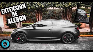 EL MEJOR ALERON QUE LE PUEDES PONER A TU AUTO EXTENSION DE ALERON AL CUPRA 💥 ♛LuisTech♛ [upl. by Curtice]