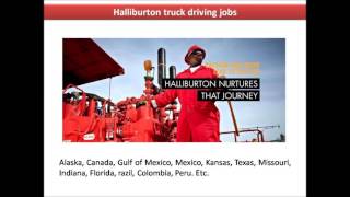 Halliburton truck driving jobs [upl. by Gustafsson]