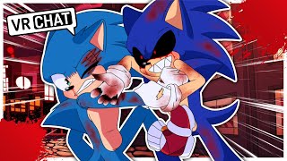 Movie Sonic Encounters SonicEXE At The Hazbin Hotel In VR CHAT [upl. by Tiphanie447]