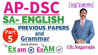 AP DSC SA ENGLISH  Content  previous papers and grammardsc tet [upl. by Wachtel]