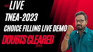 TNEA2023  🔴Choice filling live demo  detail explanation [upl. by Wolgast]