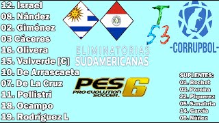 Una DURA visita a la GUARANÍParaguay VS Uruguay PES 6 PI Eliminatorias 4 [upl. by Barn]