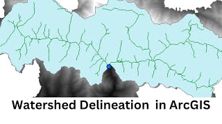 How to delineate Watershed Using Outlet Point in ArcGIS Pour Point Hydrology [upl. by Bergeron]