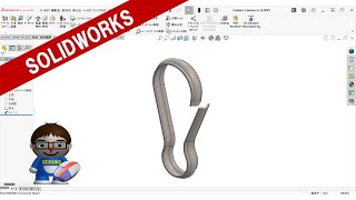 SOLIDWORKSCSWA練習問題SectionHProblem2 [upl. by Donovan]