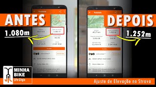 COMO CORRIGIR ALTIMETRIA NO STRAVA  AJUSTAR ELEVAÇÃO  Minha Bike Life Style [upl. by Richers]
