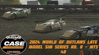 2024 WoO LMs SIM Series Rd 8  Good Hard Racing at Sterling County Speedway [upl. by Bergwall795]