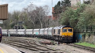 GBRf EMD GM Class 66 66722 ‘Edward Watkin’ 6Z83 Tinsley Yard to Bardon Hill at Leicester 20032024 [upl. by Bevon127]