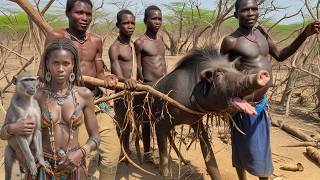 Witness Hadzabe Tribe Incredible Lifestyle  still Surviving in the forest [upl. by Elik296]