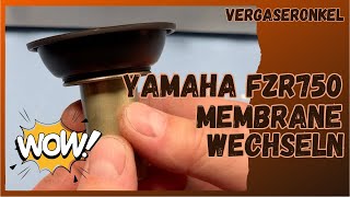 Membrane Yamaha FZR750 wechseln Schritt für Schritt vom Vergaseronkel [upl. by Esten524]