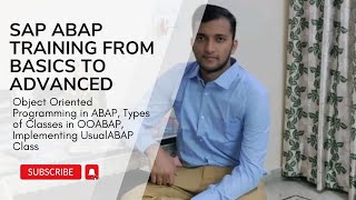 Object Oriented Programming in ABAP Types of Classes in OOABAP Implementing UsualABAP Class [upl. by Ordnasil259]