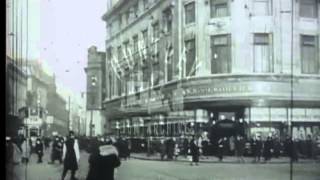 Trams on the streets of Manchester 1934  Film 15177 [upl. by Neelra]