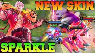 Fredrinn Sparkle Skin MLBB Gameplay  Mobile Legends All Star Skin Sparkle Melissa Esmeralda Estes [upl. by Neelyak427]