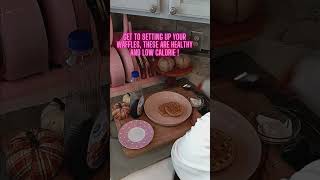 Low calorie Breakfast Waffles🧇 lowcalorie lowcaloriedietplan weightloss [upl. by Axel]